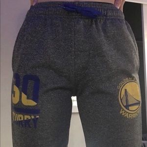 Grey golden state warriors sweatpants